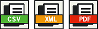 Icons for CSV, XML, PDF