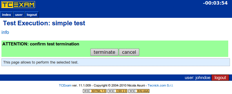 TCExam screenshot QG036